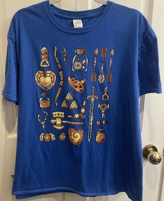 Legend of Zelda XLARGE Camisa Retro NES Nintendo VTG Camiseta Gamer  Foto 1 de 4