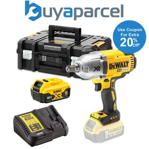 Dewalt DCF899P1 18v XR Brushless High Torque Impact Wrench 1/2" + 1x 5.0Ah Tstak - Picture 1 of 4