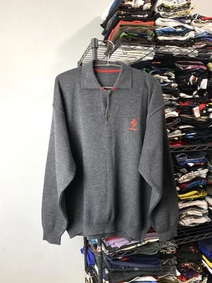Rare! Vintage 1980’s Ferrari Made In Italy Sweater Gray M Size - Image 1 of 4