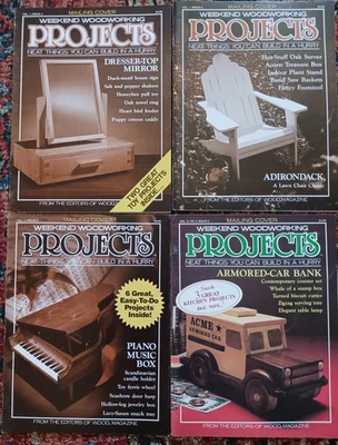 Wood Magazine-Lot of Four (4)- 1988 & 1989 Edition  Weekend Woodworking Projects - Image 1 of 2