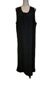 Simply Silk Damen 3X Schwarz Seide Maxikleid Ärmellos - Bild 1 von 4