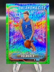 2024-25 Topps Chrome - Chet Holmgren Topps Green Refractor #99 OKC Thunder - Bild 1 von 4