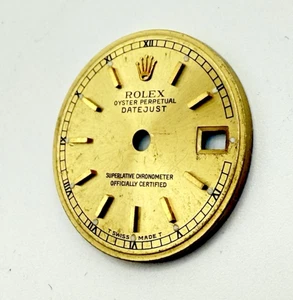 Genuine Rolex Ladies Datejust 26mm 69173 79173 Champagne Gold Roman Numeral Dial - Imagen 1 de 3