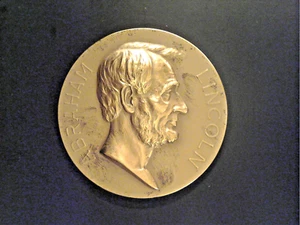 Abraham Lncoln Bronzemedaille. 100. Geburtstag 1909. #638. - Bild 1 von 3