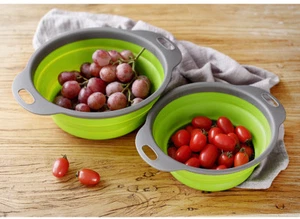 Xmas 2xFruit Drainer/ Fruit vegetable Collapsible Rack/strainer home kitchen - Picture 1 of 14