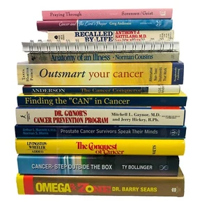 12 Lot Cancer Related Self Help Prevention Remission Inspiration Motivation Hope - Picture 1 of 18