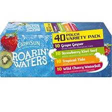 Capri Sun Roaring Waters Juice Box 60 Ounce 40 Count Variety Pack Naturally