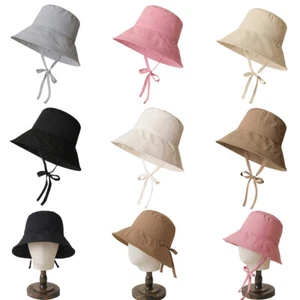 Women Wide Brimmed Sun Hat Summer Foldable Beach Bucket Hat with UV Protection - Picture 1 of 30