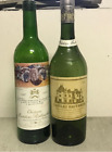 Lot de 2 bouteilles vides. Haut brion 1961 et Mouton rothschild 1987