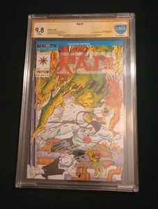 RAI #7 CBCS 9,8 casi nuevo/como nuevo 1992 Valiant firmado por el tirador Layton Simonson & Jackson - Imagen 1 de 8