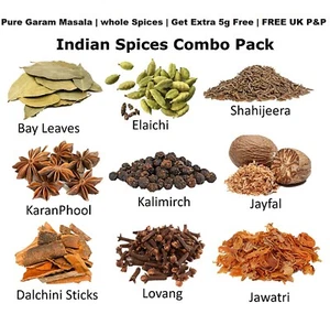 Whole Spices Garam Masala Indian Spices & Herbs | Curry | BBQ | Asian | Mughlai - Picture 1 of 28