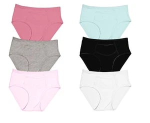 3 or 6 pack Womens Underwear Cotton Briefs High Waisted Panties with pocket - Picture 1 of 36