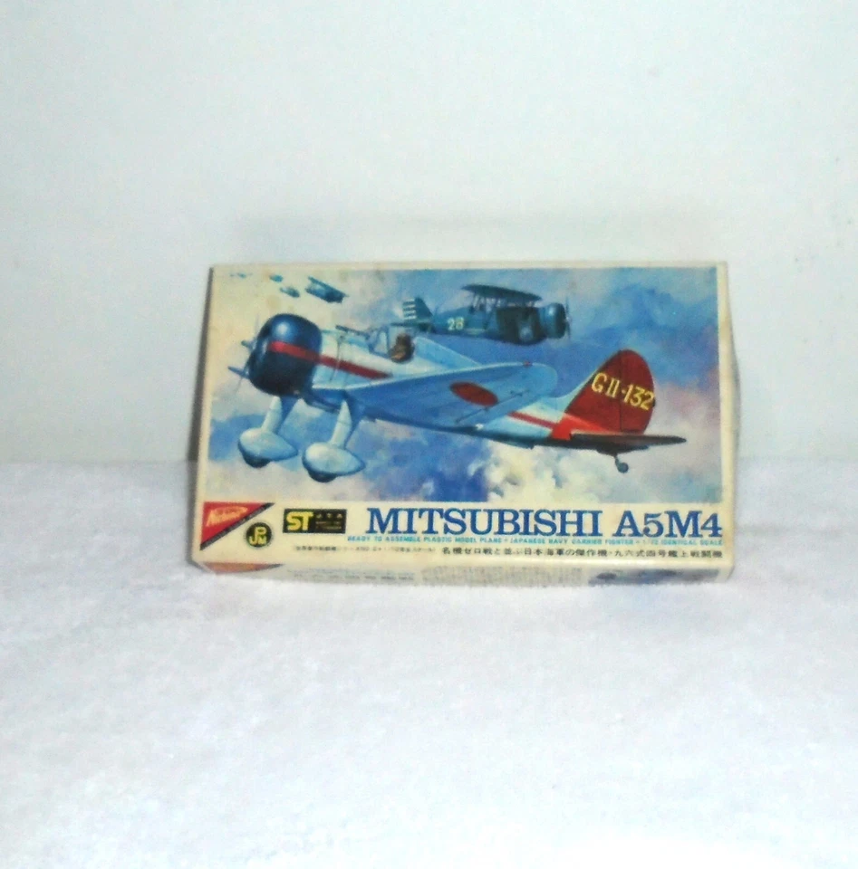 1983 Nichimo Mitsubishi A5M4 Japanese Navy Carrier Fighter Airplane Kit - 1/72 - Image 1 of 1