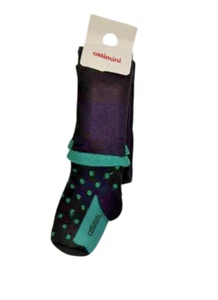 CatiMini Black W/green Tights Girl 35/38 NWT - Picture 1 of 2