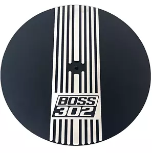 Ford Boss 302 Engraved Logo Black 13" Round Air Cleaner Kit - Narrow Fins - Foto 1 di 6