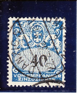 DANZIG  1923  PORTO   Mi 34; € 100,-   ABART  34PFVI   GESTEMPELT - Picture 1 of 1