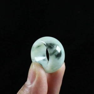 Certified Grade" A "Natural Green Jade Jadeite Ring USA 9.5 a6489 - Picture 1 of 12