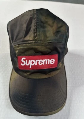 Supreme水洗缎面迷彩露营帽 — 第 1/4 张图片