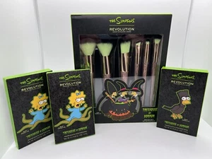 Makeup Revolution Simpsons Treehouse of Horror 6pc Brush Set + 3 Shadow Pallets! - Picture 1 of 4
