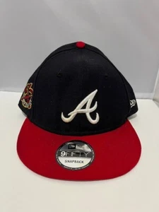 Atlanta Braves A's 9-50 Adjustable Navy & Red Snapback New Era Cap Mütze-Neu mit Etikett*LESEN - Bild 1 von 12
