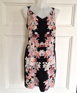 Charlotte Sparre Sleeveless floral printed silk shift dress. Size L - Picture 1 of 4