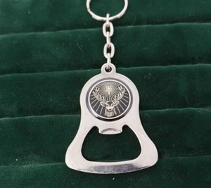 JÄGERMEISTER Metal Key Ring Bottle Opener NEW / SEALED Deer Stag Head Logo - Picture 1 of 2
