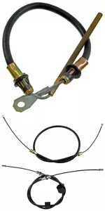 82-87 Z28 TA DISC BRAKE CABLE CENTER / LH AND RH SIDE REAR SET 3 Cables - Picture 1 of 3