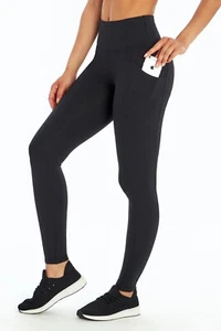 Nuevas Leggings Marika Cameron High Rise Duo-Flex Control Abdomen Bolsillo L Negras Nuevas con Etiquetas - Imagen 1 de 9