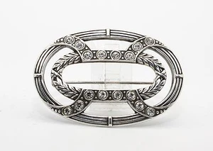 G.L. NEDERLAND STERLING SILVER ART NOUVEAU BROOCH Made in Holland FREE SHIPPING - Picture 1 of 3