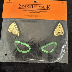 Máscara Brillante De Colección Halloween Hallmark Boo Bazaar Nuevo Antiguo Stock 1989 Nuevo de Lote Antiguo Negro - Imagen 1 de 4