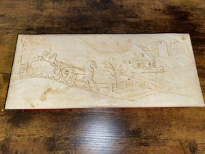 Vintage GUILDKRAFT KRAFT CARMELS BOX WITH WINTER FARM SCENE - Picture 1 of 3