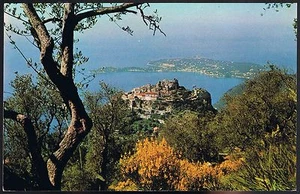 EZE 06 near NICE View of the village towards St Jean CAP FERRAT CPM written circa 1970 - Picture 1 of 2
