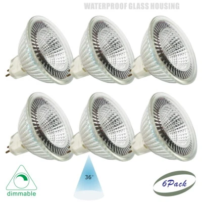 6 Pack Led Spot Light Bulb GU5.3 120V 5 Watts Equal to 35W Halogen MR16 Lamp Cup - Image 1 of 4