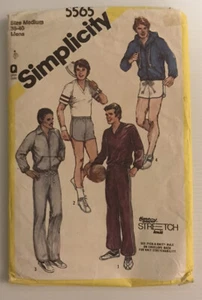 Pantalones Deportivos Simplicity 5565 años 80 Patrón de Costura Para Hombre Chaqueta Pantalones Cortos Talla: MEDIANA - Imagen 1 de 10