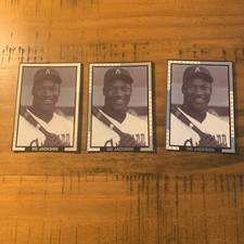 Bo Jackson - Bo Knew College Baseball Auburn University All American (3 Cards)