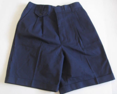 NAVY SHORTS GIRLS SIZE 16 REG NWT TWILL UNIFORM 28" BECKY THATCHER ELDERWEAR NEW - Image 1 of 4