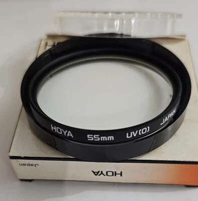 55mm Genuine OEM Hoya 55 mm UV 0 Coated Glass Lens Protector Filter Safety Guard - Image 1 of 4