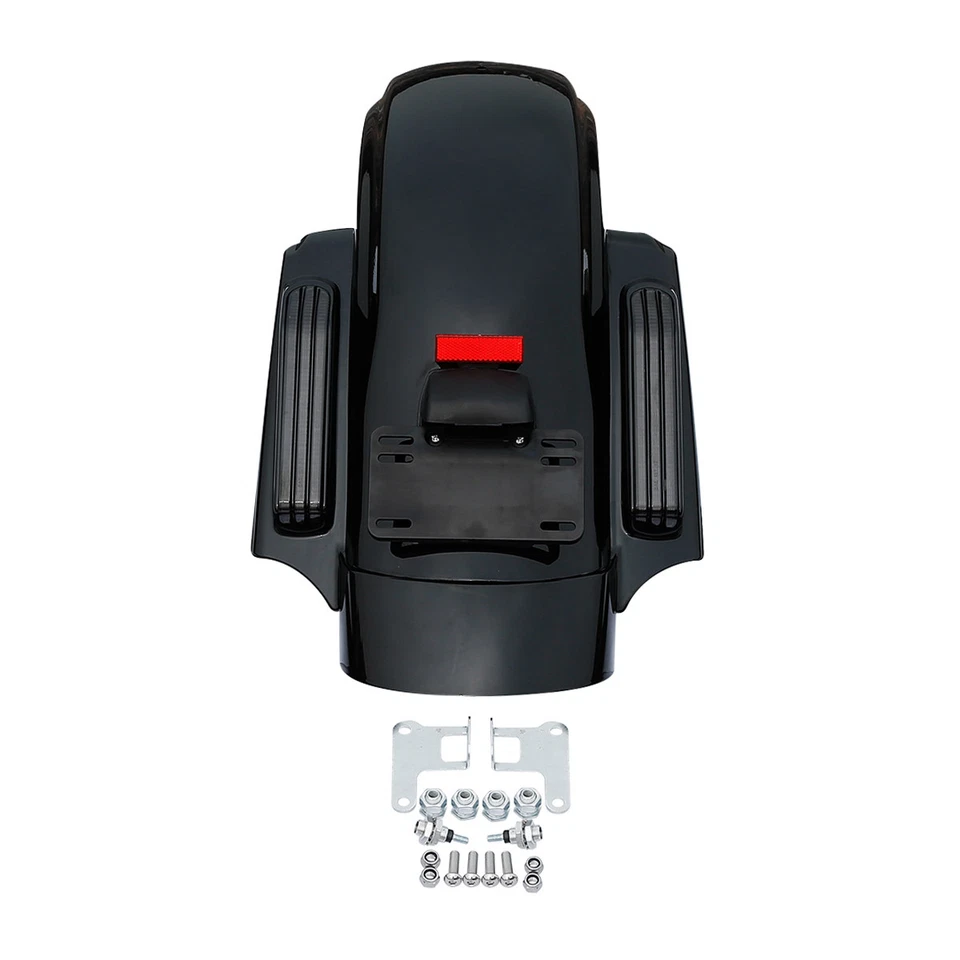 Sistema de guardabarros trasero LED para Harley Touring Street Road Glide 2014-2023 estilo CVO Foto 1 de 4