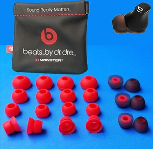 22 Replacement RED Eargels/Earbuds for BEATS STUDIO BUDS/PODS Wireless Earphones - Picture 1 of 7