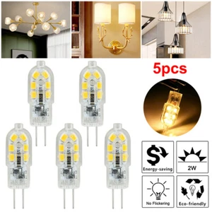 5PCS G4 Bi-pin 12LED Lamp Capsule Light Bulb DC12V 20W 2835 SMD 3200K Warm White - Picture 1 of 6