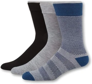 Hanes Premium Crew-Socken 3er-Pack 1901 Heritage Cushion Herren Größe 6-12 (HT3/3) - Bild 1 von 3