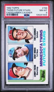 1982 Topps Twins Future Stars Faedo/Hrbek/Laudner PSA 8 - Bild 1 von 2