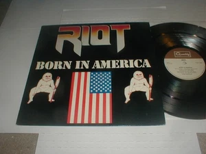RIOT Born In America Quality Canada LP 1983 New York Heavy Metal Hard Rock - Picture 1 of 7