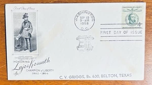 UNITED STATES LAJOS KOSSUTH HUNGARIAN STATESMAN 1958 SC#1117-18 NSA - Picture 1 of 4