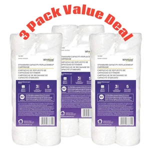 5 Mikron 10" x 2,5" Saitengewickelte Ganzes Haus Wasserfilter, NSF WHKF-WHSW 6er Pack - Bild 1 von 5