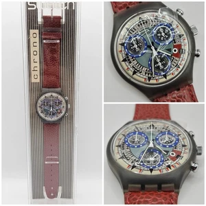 Swatch Chrono SCM401 Atzeco 1994 – Vintage NOS – Never Worn – Original Box - Foto 1 di 14