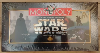 Nuevo Precintado 1997 Monopoly Star Wars Edición Trilogía Clásica Juego de Mesa Envoltura Lágrima Foto 1 de 4