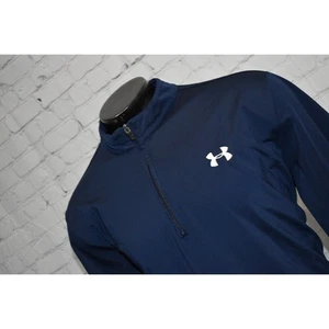 Under Armour Golf Gym Pullover Shirt 1/4 ZIP Mens Size 2XL XXL Blue Polyester - Picture 1 of 8