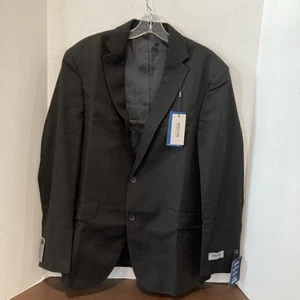 42 Reg Kenneth Cole REACTION Hombre Traje Chaqueta Negro NUEVO CON ETIQUETAS - Imagen 1 de 4