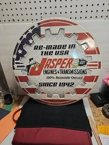 Vtg Jasper Engines And Transmissions Round Sign Pre-owned  - Picture 1 of 6